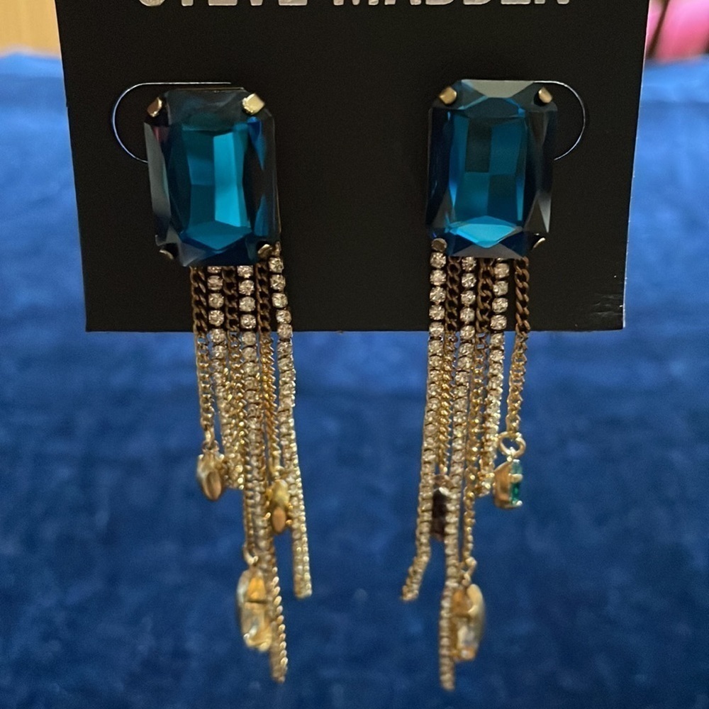Steve Madden Earrings Colorful Dangle Bling Earrings Sold Out in Stores π π - Picture 9 of 10